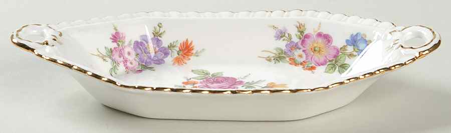 Howard Sprays (Scalloped, Embossed) Rectangular Sweet Meat Dish by Hammersley-1