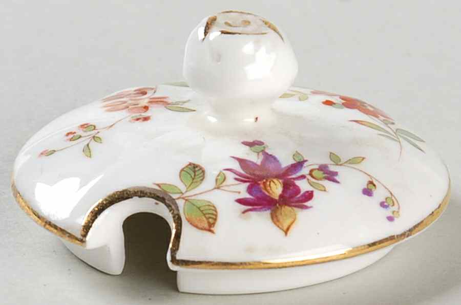 Howard Sprays (Scalloped, Embossed) Lid for Mustard Jar by Hammersley-1