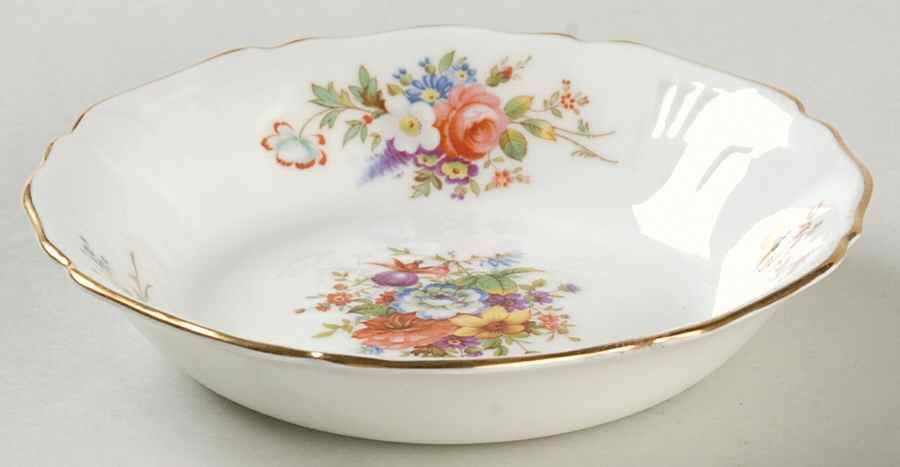 Howard Sprays (Scalloped, Embossed) Fruit/Dessert (Sauce) Bowl by Hammersley-1