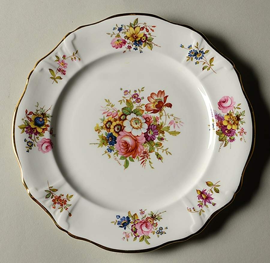 Howard Sprays (Scalloped, Embossed) Salad Plate by Hammersley-1