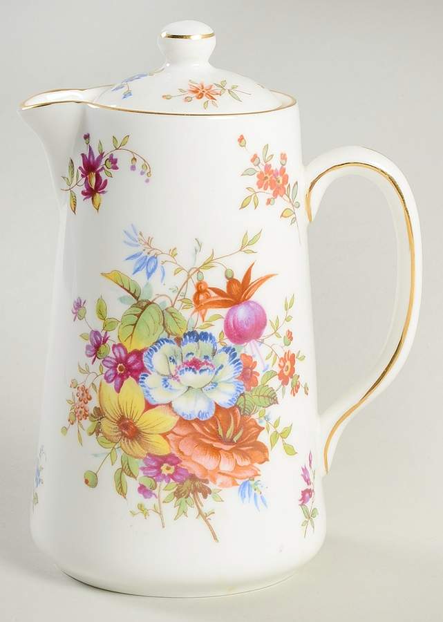 Howard Sprays (Scalloped, Embossed) Large Syrup with Lid by Hammersley-1