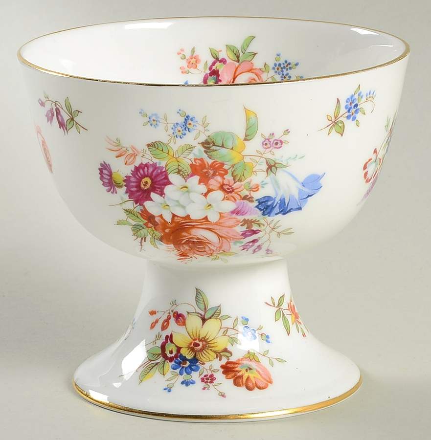 Howard Sprays (Scalloped, Embossed) China Sherbet by Hammersley-1
