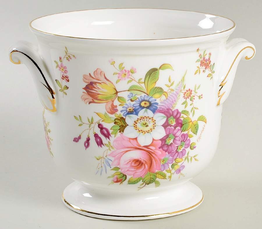 Howard Sprays (Scalloped, Embossed) 5" Cachepot by Hammersley-1