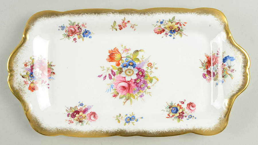 Lady Patricia (Scalloped, Embossed) Large Sandwich Tray by Hammersley-1