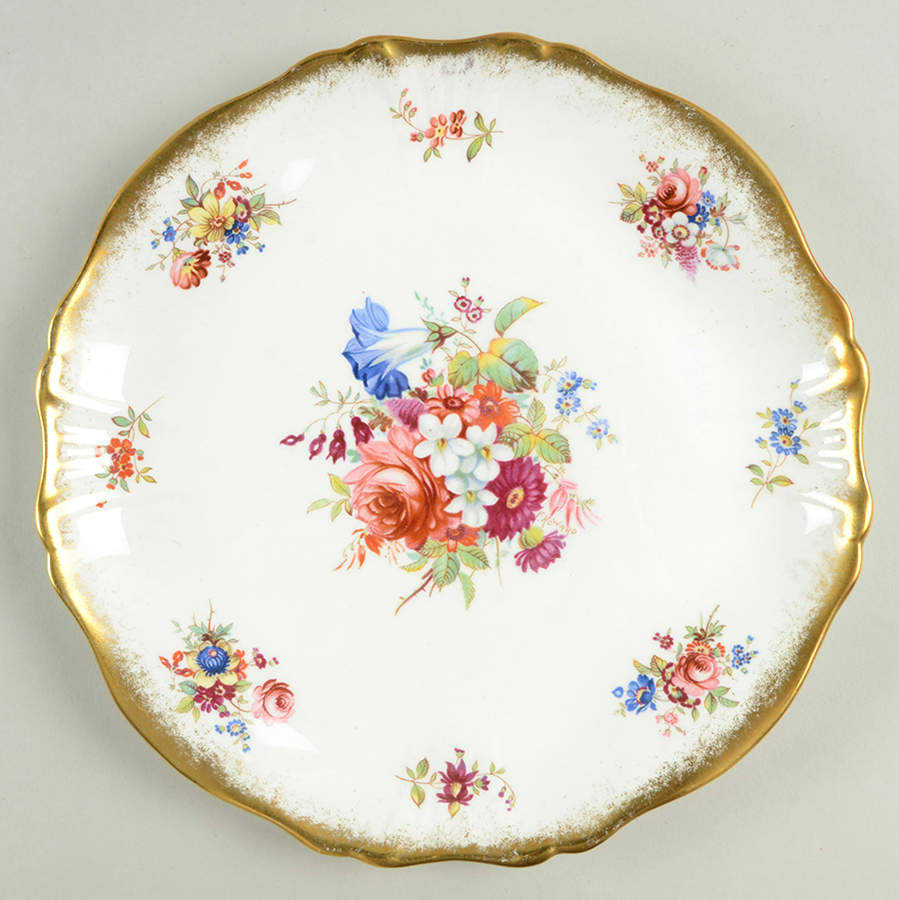 Lady Patricia (Scalloped, Embossed) Cake Plate by Hammersley-1