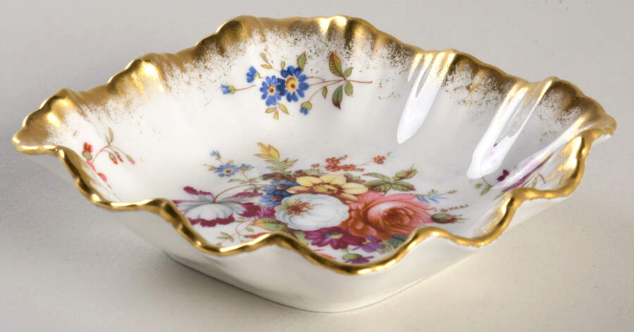 Lady Patricia (Scalloped, Embossed) 4" Square Sweet Meat by Hammersley-1