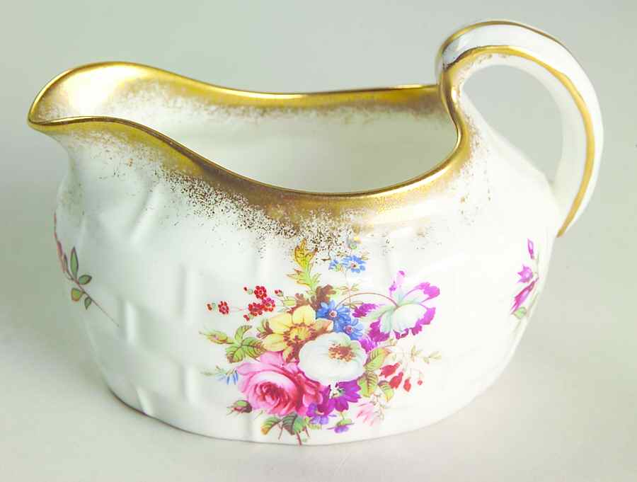 Lady Patricia (Scalloped, Embossed) Strawberry Basket Creamer Only by Hammersley-1