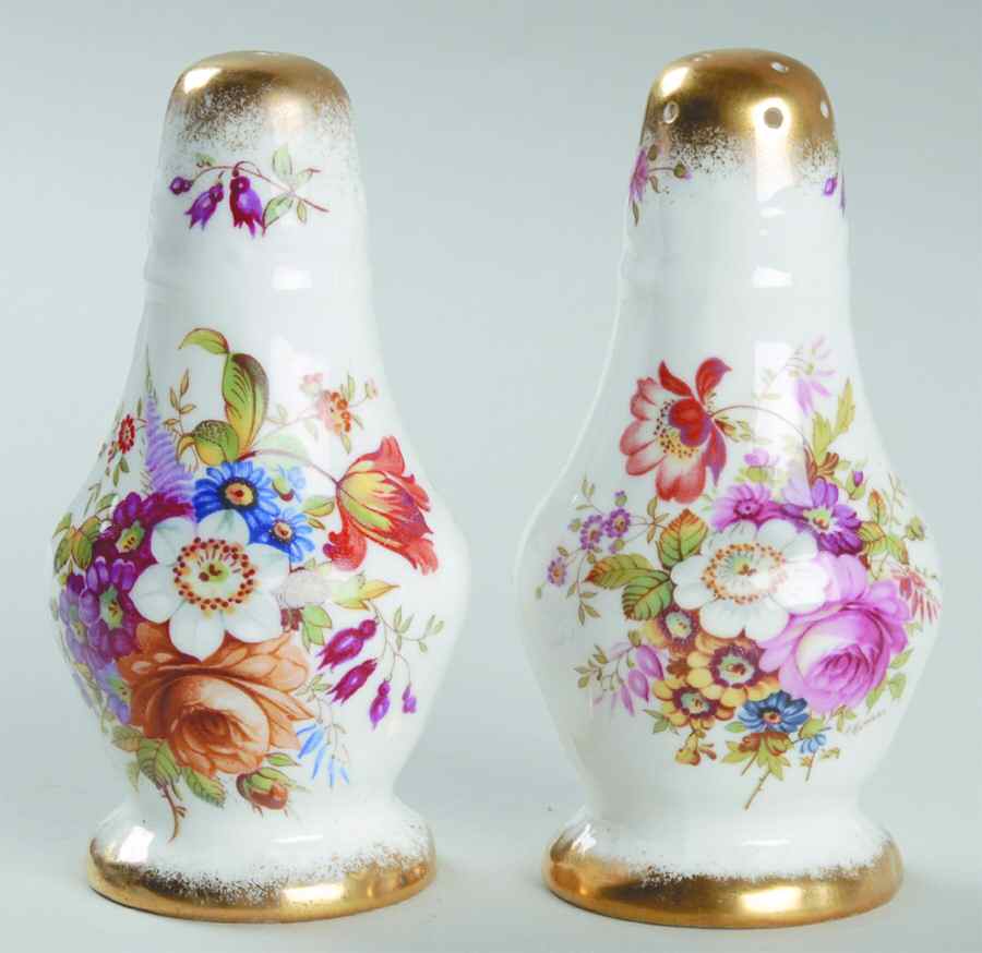 Lady Patricia (Scalloped, Embossed) Salt & Pepper Set by Hammersley-1