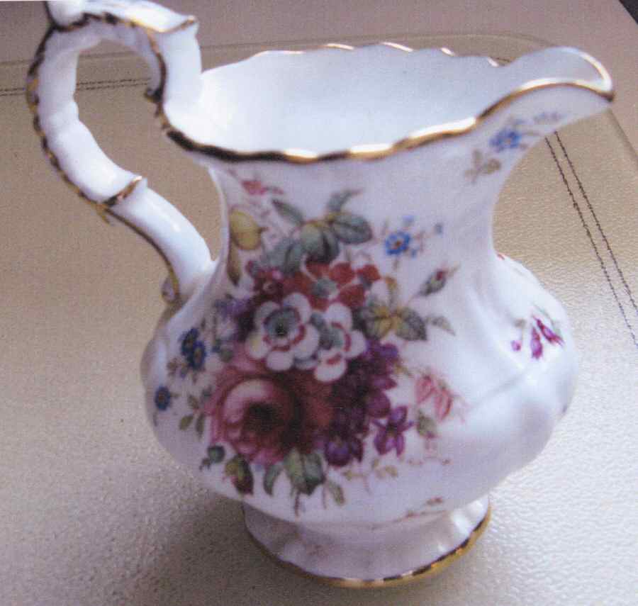 Lady Patricia (Scalloped, Embossed) Creamer by Hammersley-1