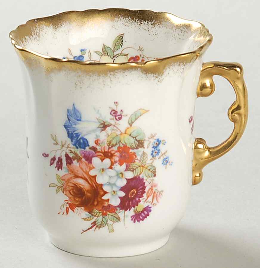 Lady Patricia (Scalloped, Embossed) Flat Demitasse Cup by Hammersley-1