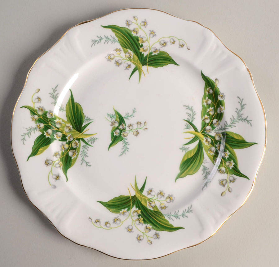 Lily of The Valley Salad Plate by Hammersley-1