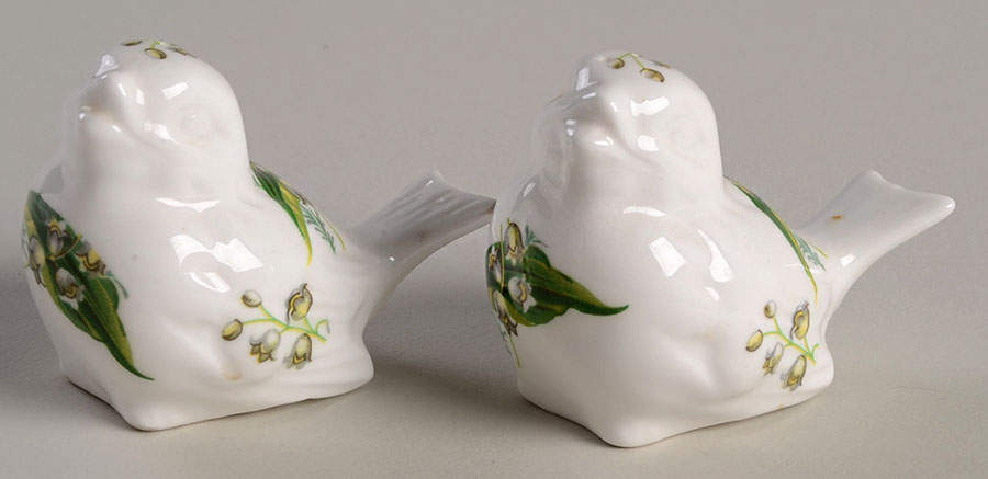 Lily of The Valley Figural Salt and Pepper by Hammersley-1