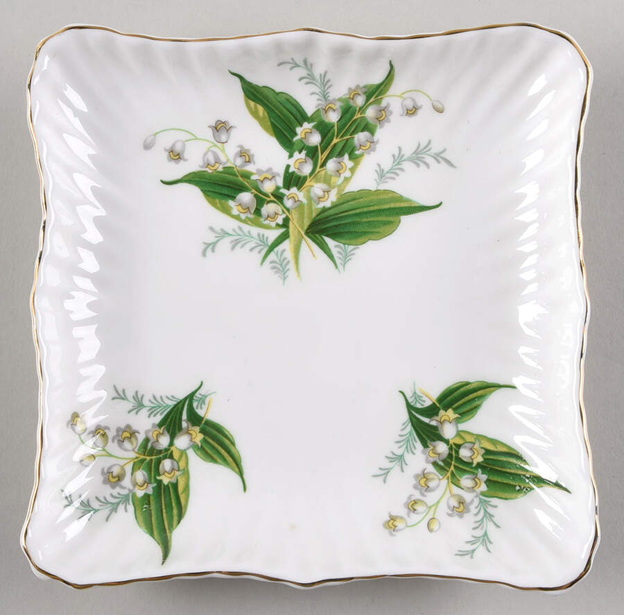 Lily of The Valley 5" Square Sweet Meat by Hammersley-1