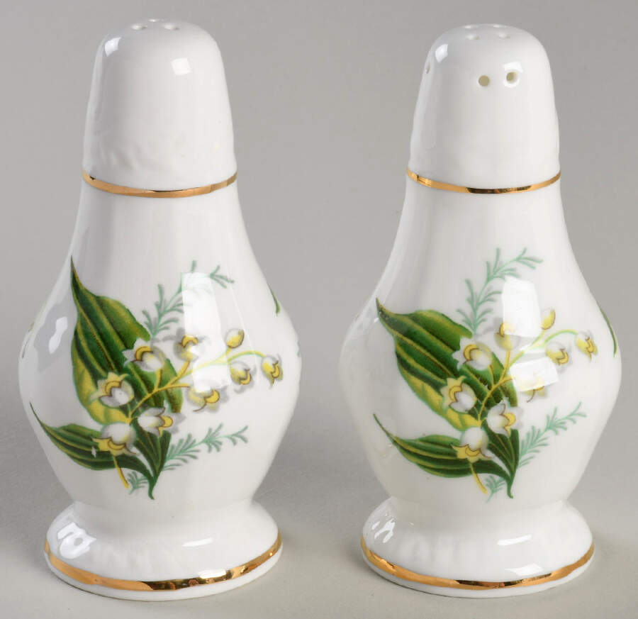 Lily of The Valley Salt & Pepper Set by Hammersley-1