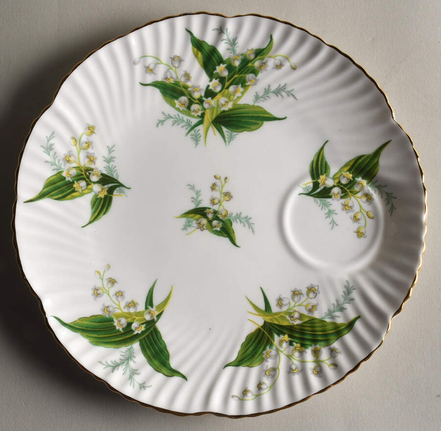 Lily of The Valley Snack Plate by Hammersley-1