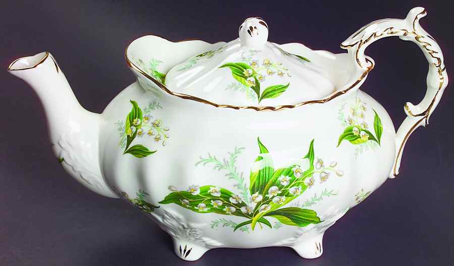 Lily of The Valley Teapot & Lid by Hammersley-1