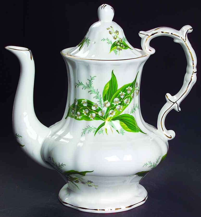 Lily of The Valley Coffee Pot & Lid by Hammersley-1
