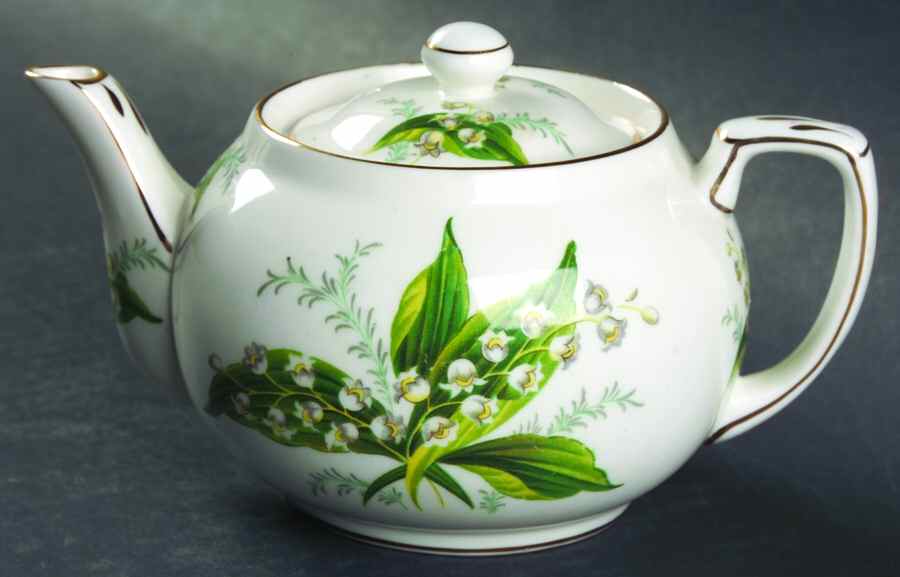 Lily of The Valley Individual Teapot & Lid by Hammersley-1