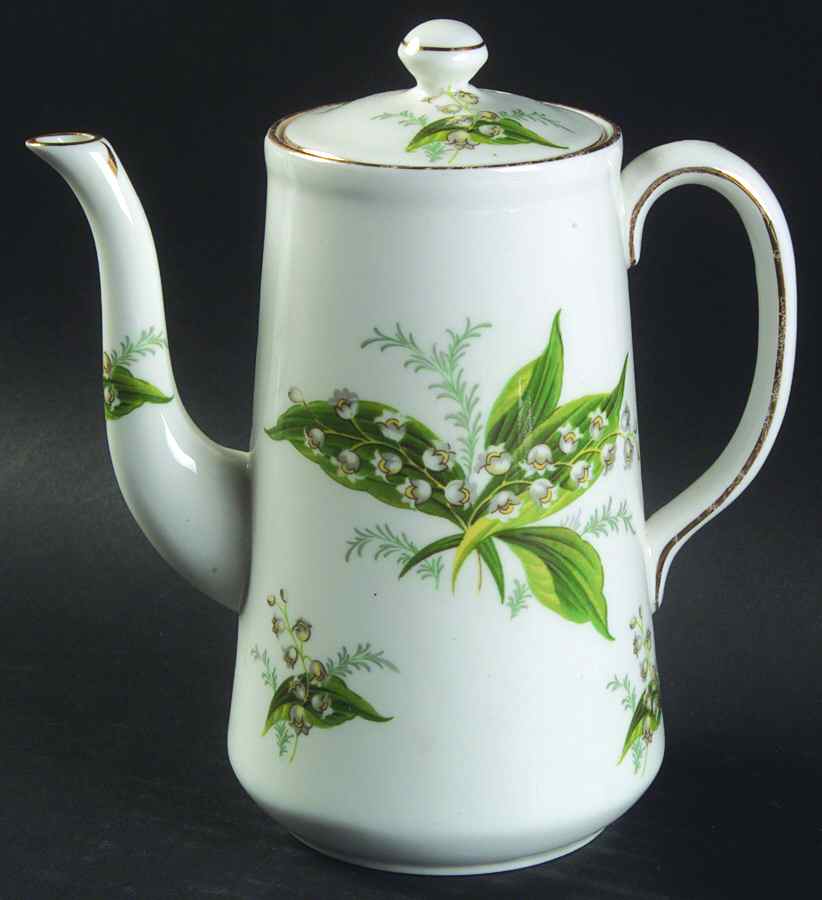 Lily of The Valley Mini Coffee Pot & Lid by Hammersley-1