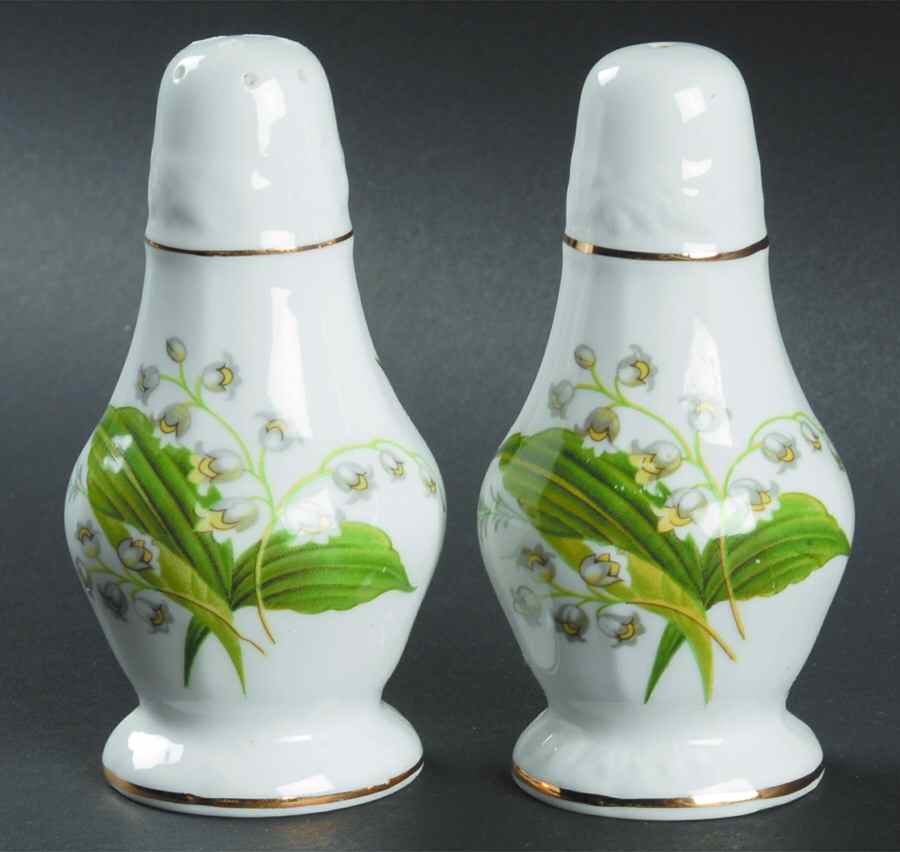 Lily of The Valley Salt & Pepper Set by Hammersley-1