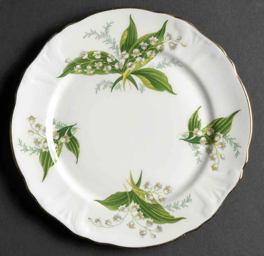 Lily of The Valley Dessert/Pie Plate by Hammersley-1