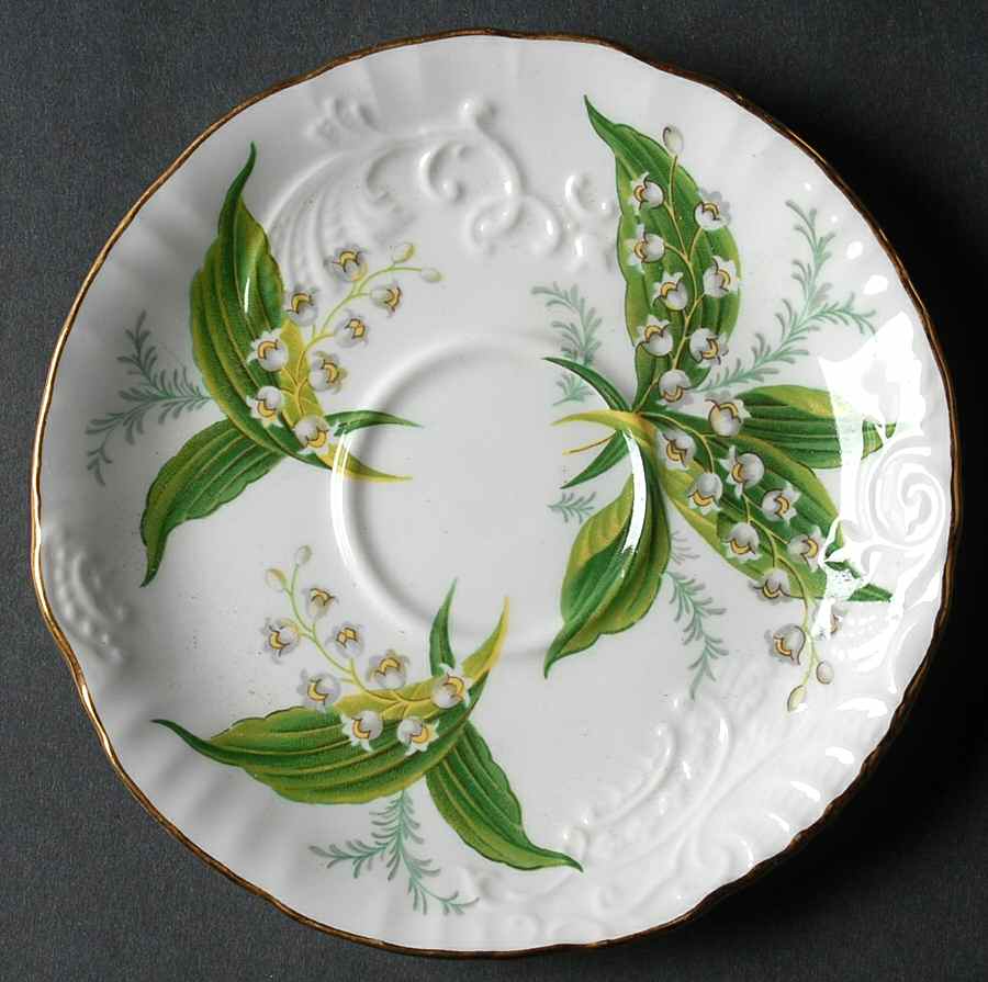Lily of The Valley Saucer for Flat Cup by Hammersley-1