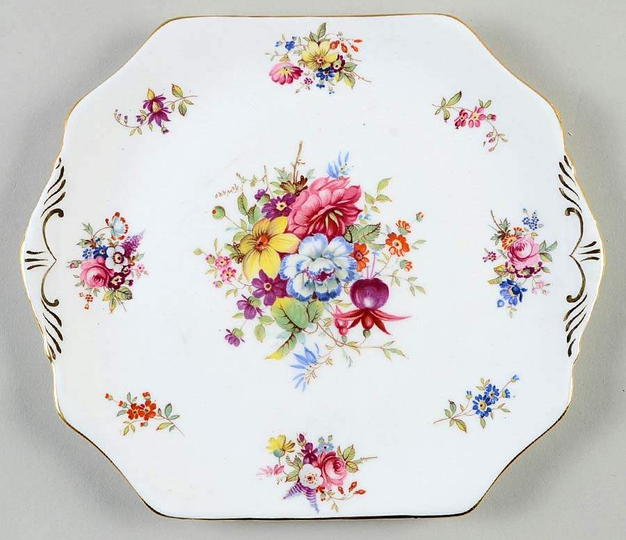 Minuet Square Handled Cake Plate by Hammersley-1