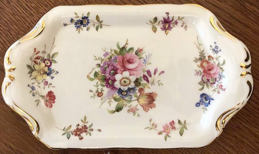 Minuet Tray for Mini Creamer & Open Sugar by Hammersley-1
