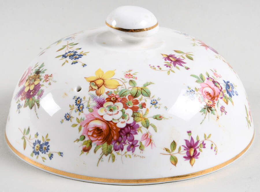 Minuet Lid for Muffin Dish by Hammersley-1