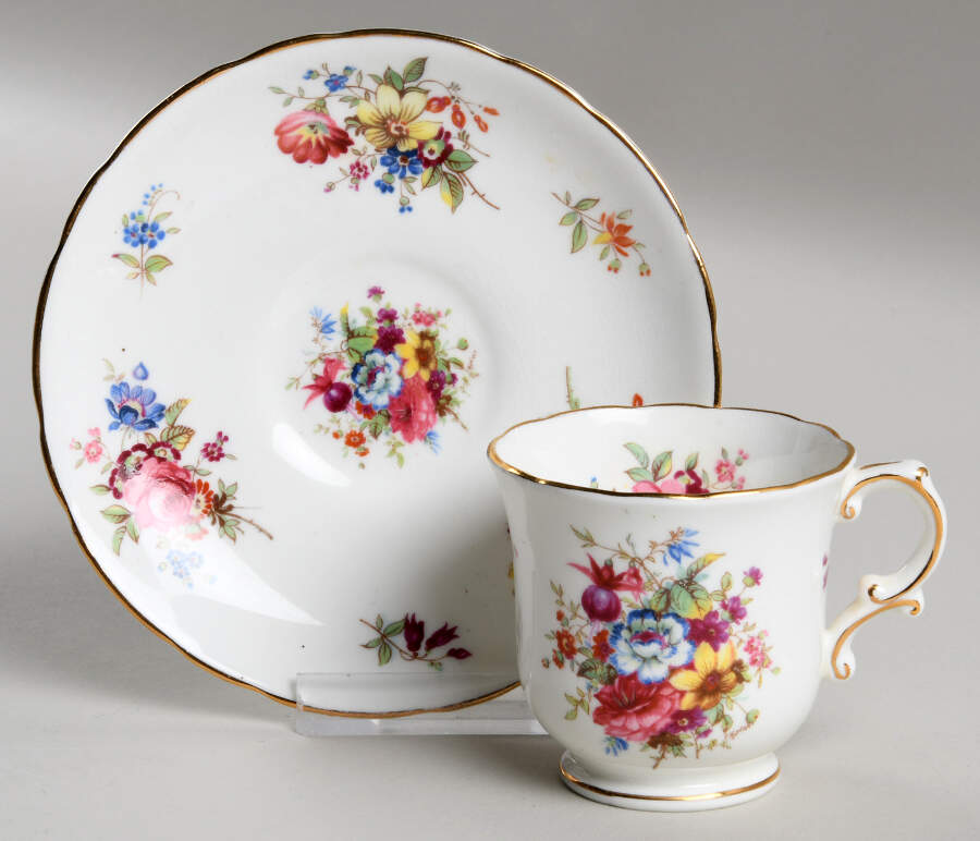 Minuet Footed Demitasse Cup & Saucer Set by Hammersley-1