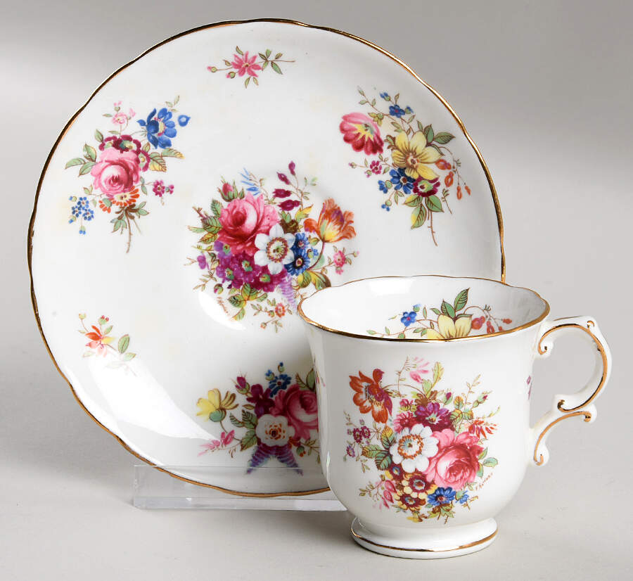 Minuet Footed Demitasse Cup & Saucer Set by Hammersley-1