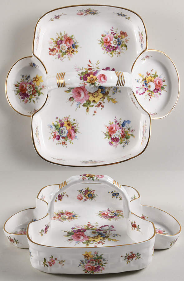Minuet Strawberry Basket, No Creamer or Open Sugar by Hammersley-1