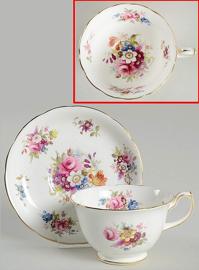Minuet Footed Cup & Saucer Set by Hammersley-1