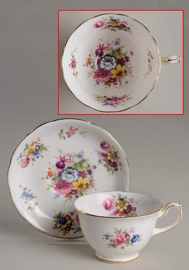 Minuet Footed Cup & Saucer Set by Hammersley-1