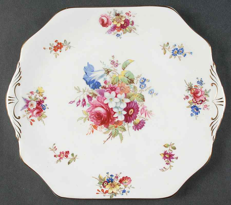Minuet Square Handled Cake Plate by Hammersley-1