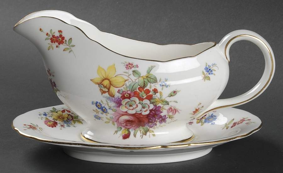 Minuet Gravy Boat & Underplate by Hammersley-1