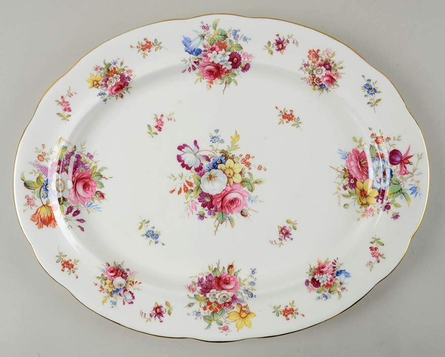 Minuet 16" Oval Serving Platter by Hammersley-1