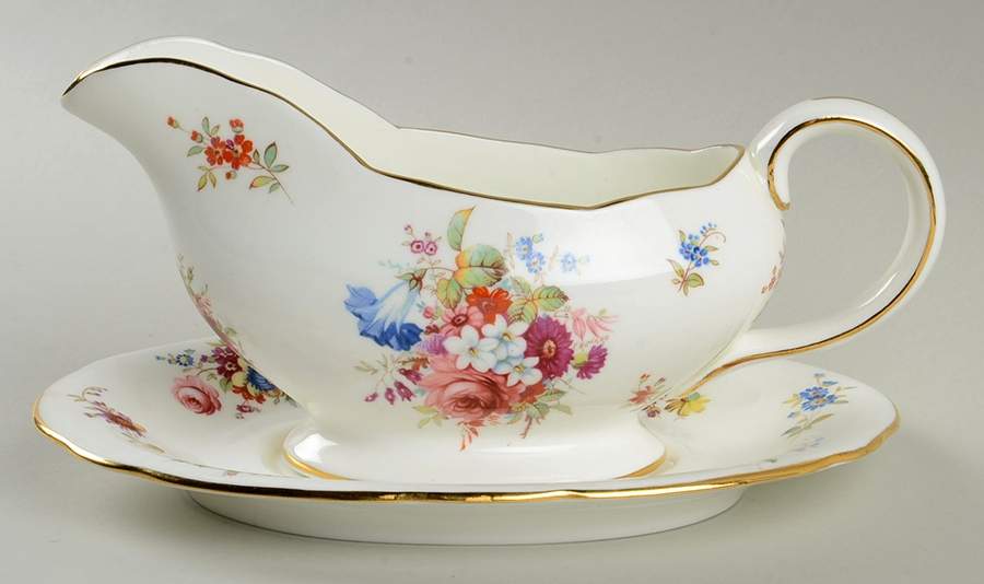 Minuet Gravy Boat & Underplate by Hammersley-1