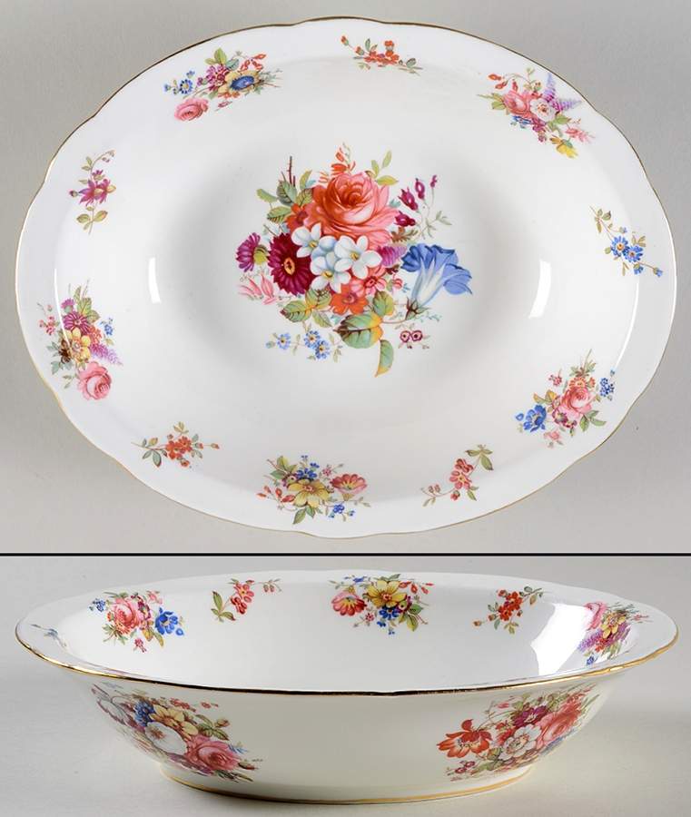 Minuet 9" Oval Vegetable Bowl by Hammersley-1
