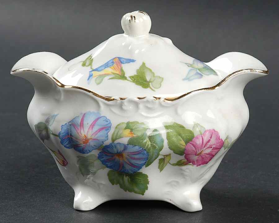 Morning Glory Sugar Bowl & Lid by Hammersley-1