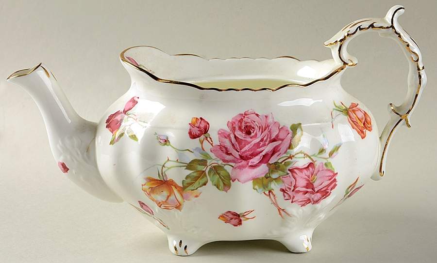 Morgan's Rose Teapot No Lid by Hammersley-1