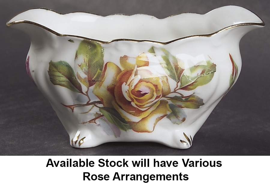 Morgan's Rose Open Sugar Bowl by Hammersley-1