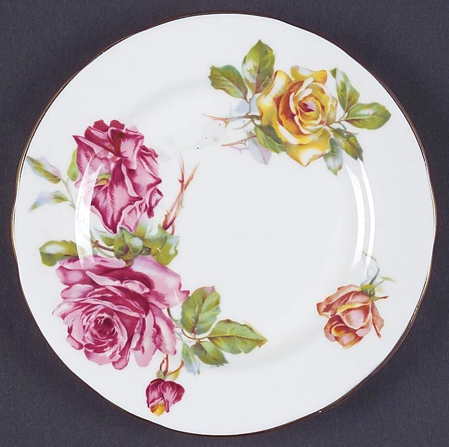 Morgan's Rose Bread & Butter Plate by Hammersley-1