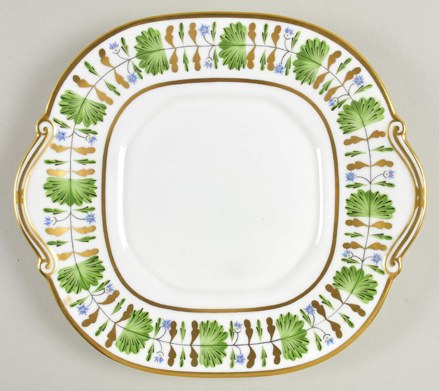 Palmetto Square Handled Cake Plate by Hammersley-1