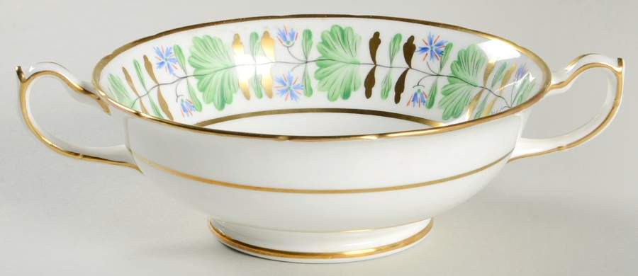Palmetto Footed Cream Soup Bowl by Hammersley-1