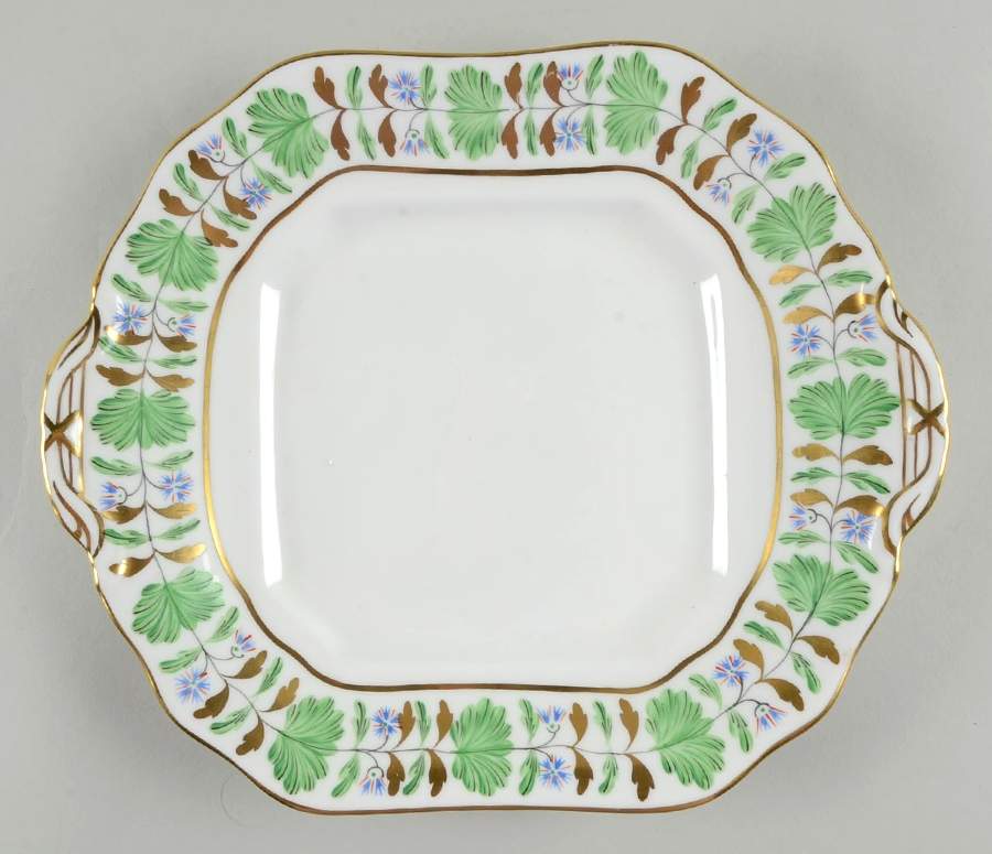 Palmetto Square Handled Cake Plate by Hammersley-1