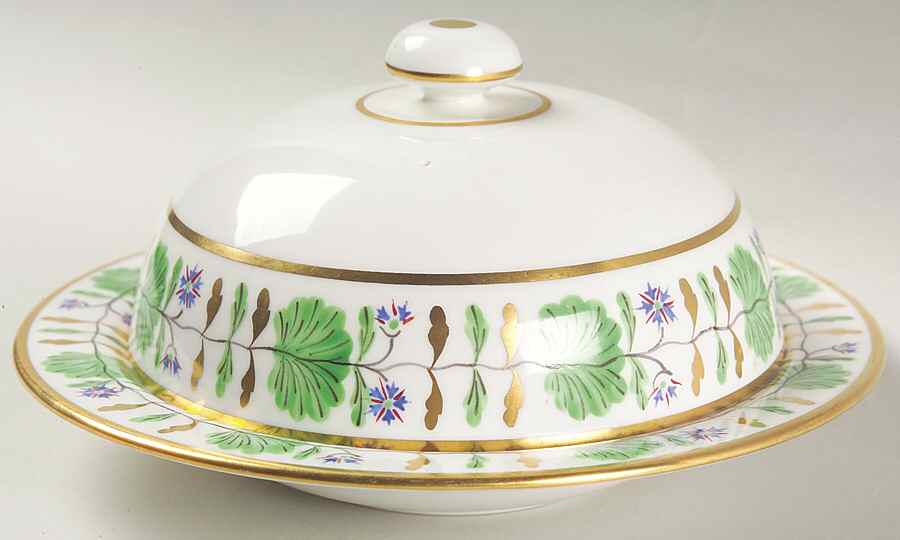 Palmetto Muffin Dish & Lid by Hammersley-1