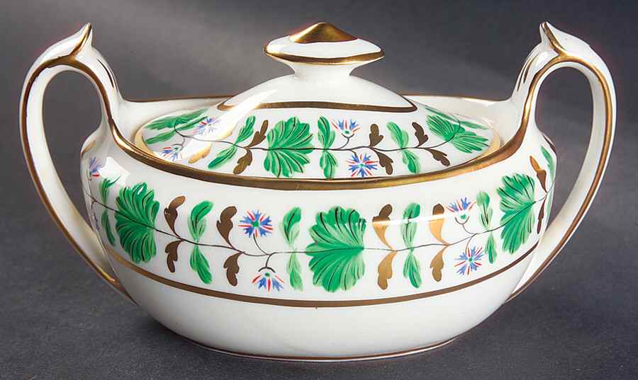 Palmetto Sugar Bowl & Lid by Hammersley-1