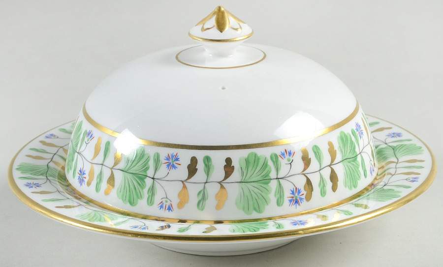 Palmetto Muffin Dish & Lid by Hammersley-1