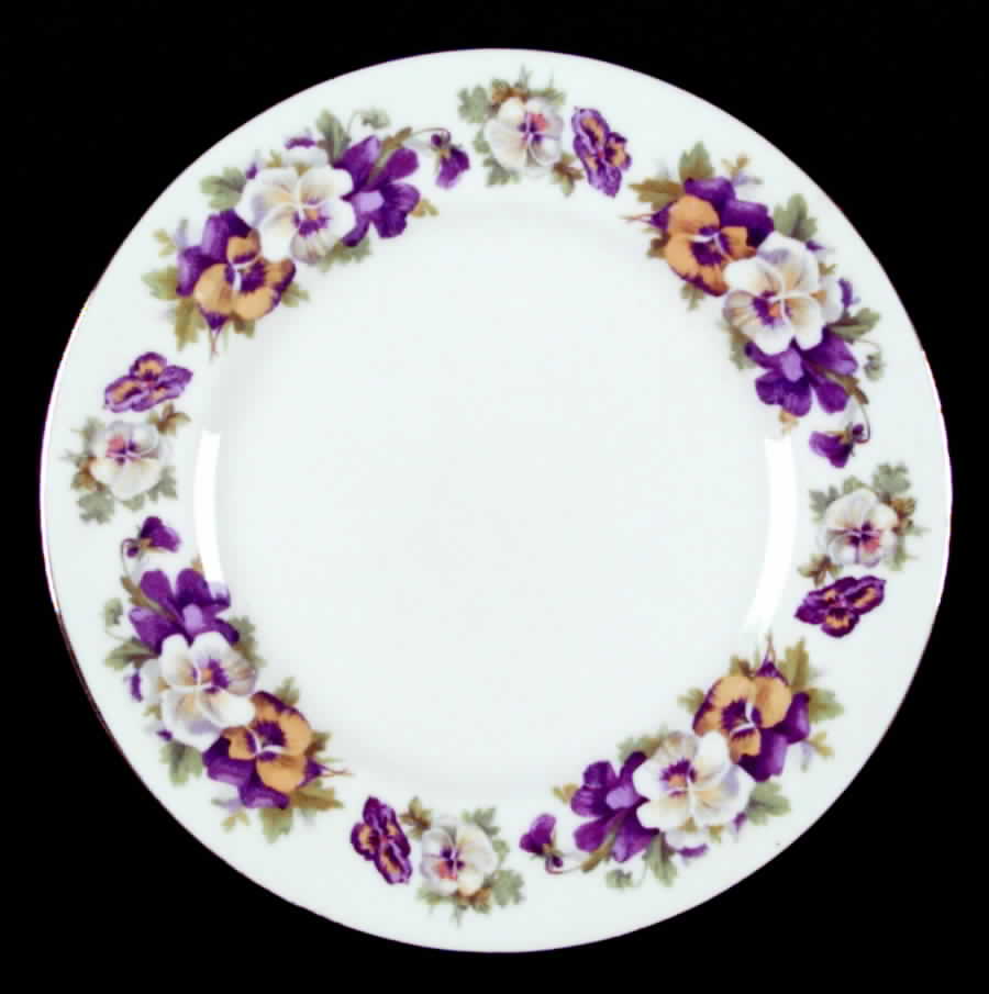 Pansy Salad Plate by Hammersley-1